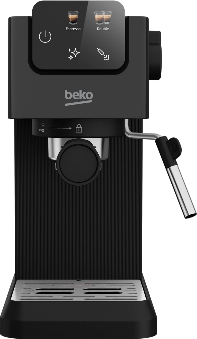 Beko Espresso Coffee Machine 15 Bar 1628W Cup Size Adjustment with Coffee Bean Storage