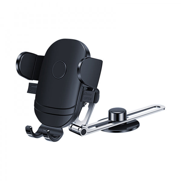360° Rotating Automatic Mechanism Flat Floor Car Phone Holder