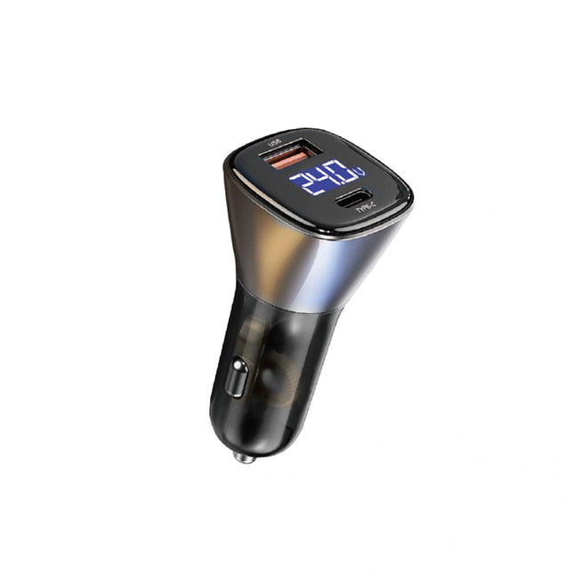 WIWU PC-500 Dual Port USB+Type-C PD 72W Car Charger