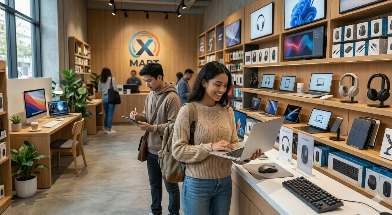 اكس مارت للطلاب والعمل عن بعد: تجهيزات الدراسة والإنتاجية من جهاز إلى إكسسوارات