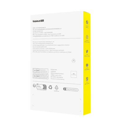 Baseus Crystal Series Full-Frame Lens Protector for iPhone 16 & iPhone 16 Plus - High-Definition Clarity - Scratch & Impact Resistant - Seamless Fit - Ultra-Thin Glass