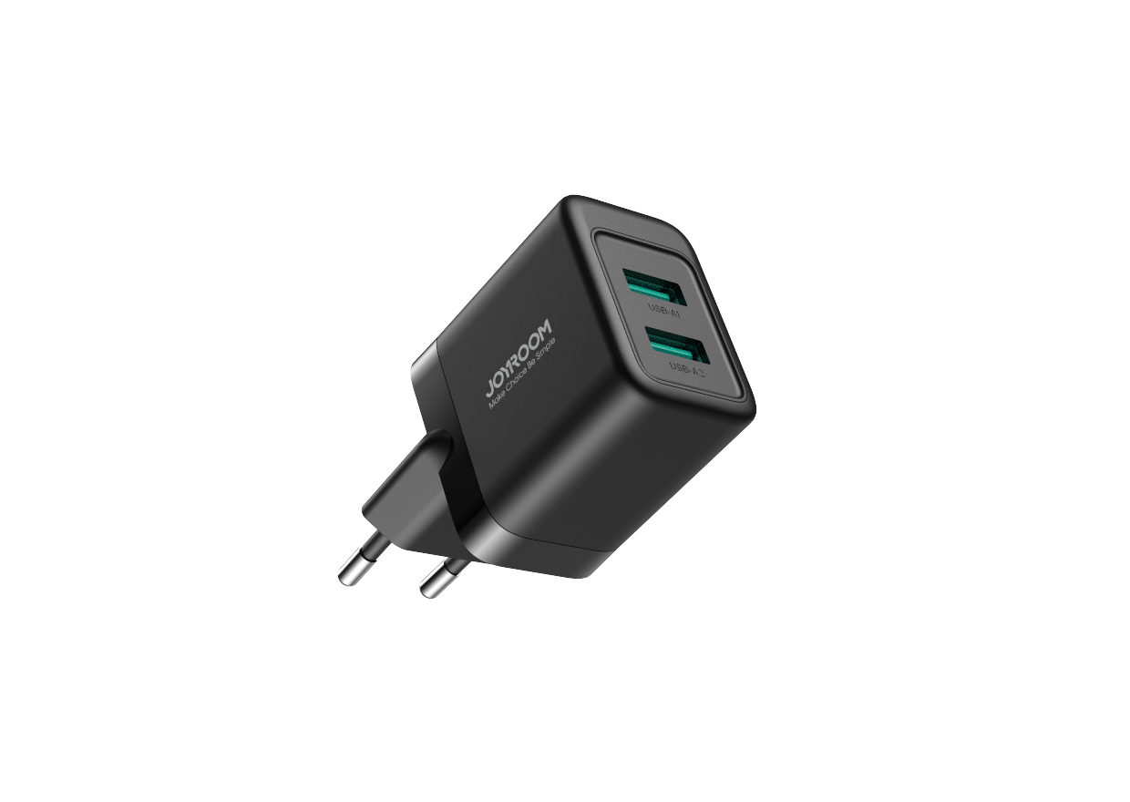 شاحن حائط جوي روم ثنائي USB بقوة 2.4 أمبير شاحن حائط جوي روم ثنائي USB بقوة 2.4 أمبير