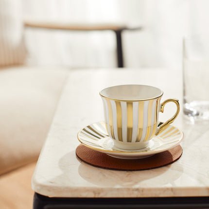 Blanche Colorful Coffee Cups Set of 2 with Vivid Glaze
