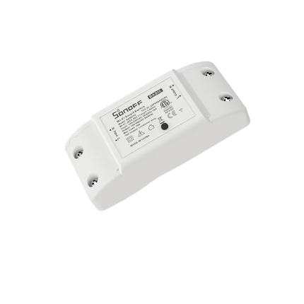 BASICR2 SONOFF BASICR2 Wi-Fi Smart Switch – DIY On/Off Module, Voice Control, 10A, App Scheduling
