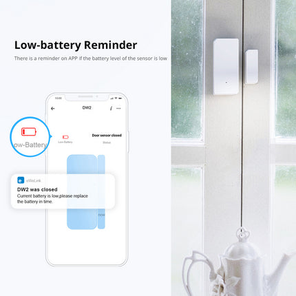 DW2 WIFI SONOFF DW2-Wi-Fi – Wireless Door/Window Sensor