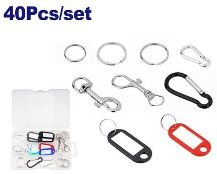 EMTOP EMKC1B01 40 Pcs Key Ring Accessories Kit