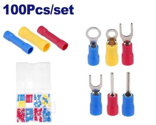 EMTOP EMTT1B01 100 Pcs Assorted Wire Terminals Kit