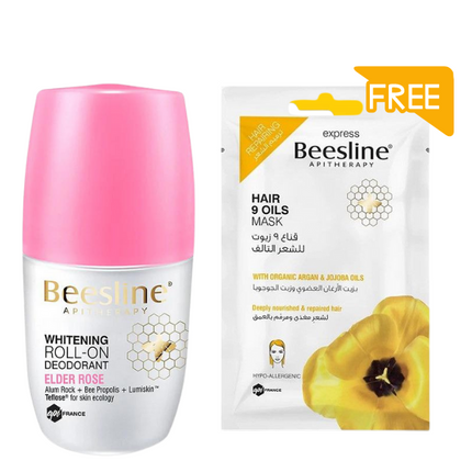 Beesline Elder Rose Deodorant & 9 Oils Hair Mask Bundle