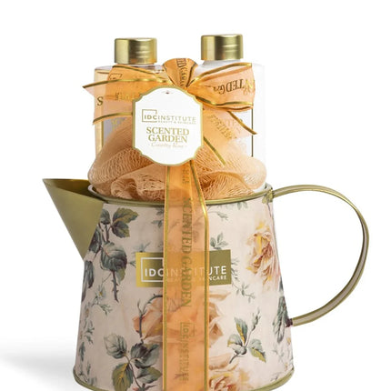 IDC Institute Shower Gel & Body Lotion Gift Set with Puff