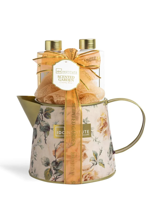 IDC Institute Shower Gel & Body Lotion Gift Set with Puff