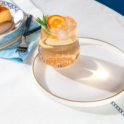 Dory Round Serving Tray in Soft Ecru