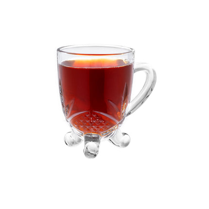 Dublin Transparent Glass Teacup Set of 4 – 210ml