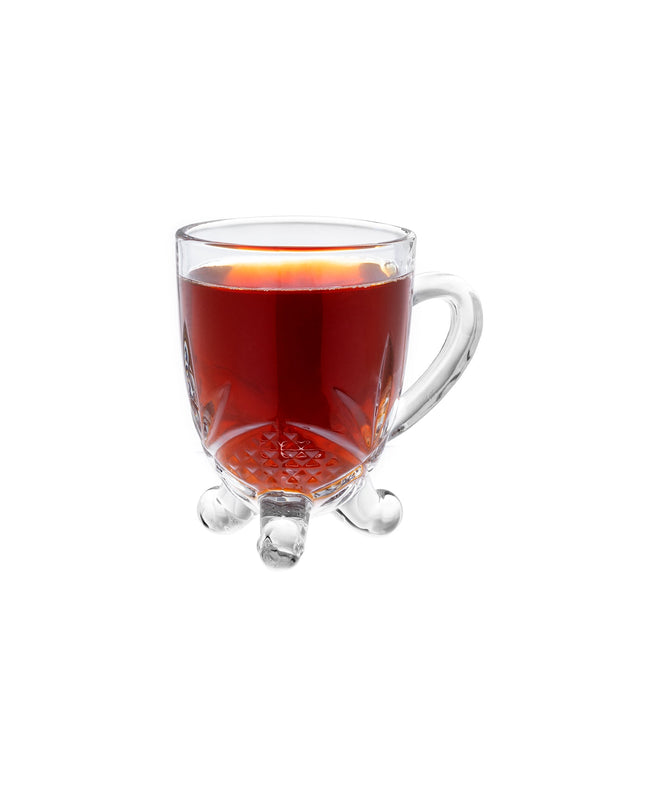Dublin Transparent Glass Teacup Set of 4 – 210ml