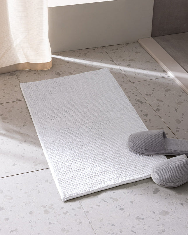 Conques White Bath Mat – Plush Soft Luxury