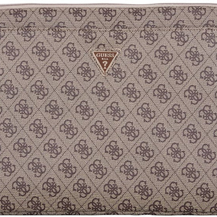 Guess 4G Zipper Pocket Triangle Logo Laptop Sleeve for 14-Inch MacBook & Laptops - Black, Brown & Pink