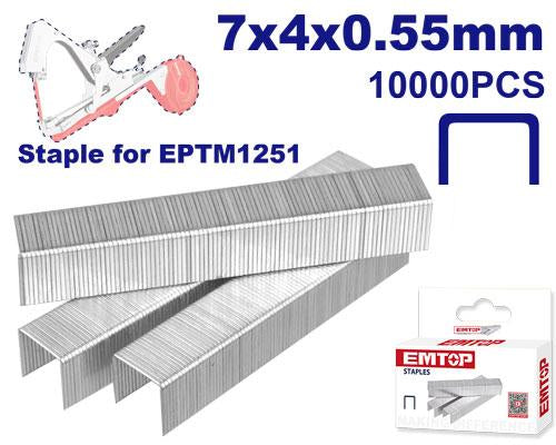 EMTOP EPTM1251S Plant Tying Staples for Machine