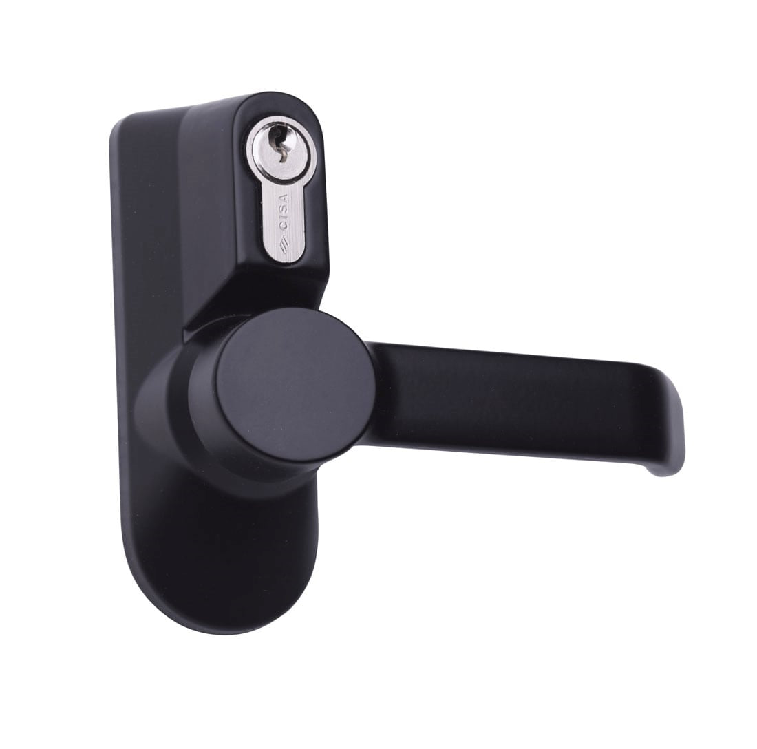 External Control Handle with Cylinder and Trim Plate External Control Handle with Cylinder and Trim Plate
