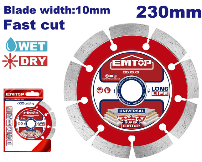 EMTOP Turbo Diamond Cutting Disc