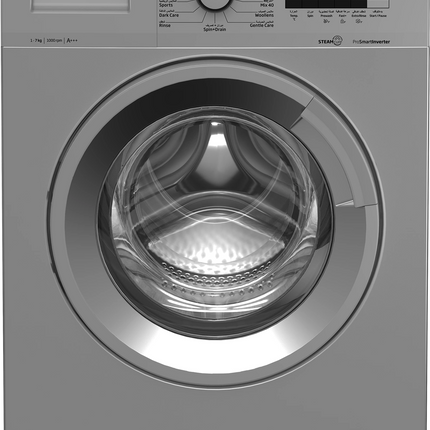 Beko Washing Machine 1000 RPM  7 kg  Gray Inverter A+++