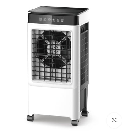 مكيف صحراوي متنقل ديكاكيلا (Decakila) بقوة 130 واط - خزان مياه كبير - 3 سرعات قابلة للتعديل - نظام تبريد تبخيري - سهل التنقل - لون أبيض وأخضر