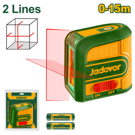  Jadever Self-Leveling Line Laser (Red 2‑Line)