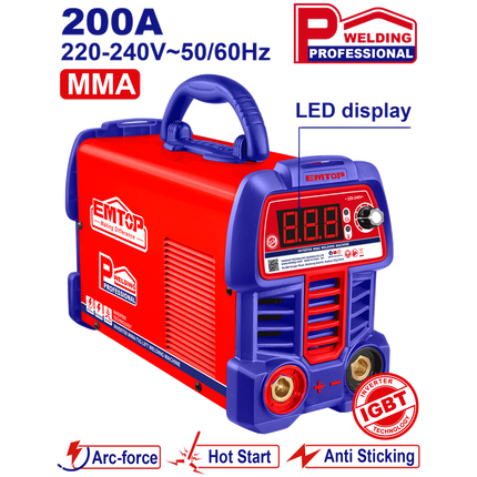 EMTOP Inverter MMA Welding Machine 200A