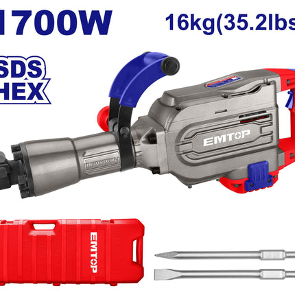  EMTOP 1700W 16kg Demolition Breaker