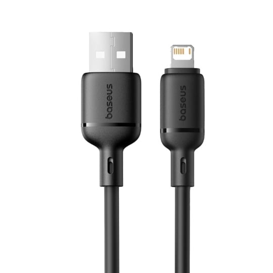 كابل باسوس سيلكي (Baseus Silky Series) - من USB إلى iPhone - تيار 2.4 أمبير - ملمس سيليكون ناعم - مقاوم للتشابك - حماية ذكية للبطارية كابل باسوس سيلكي (Baseus Silky Series) - من USB إلى iPhone - تيار 2.4 أمبير - ملمس سيليكون ناعم - مقاوم للتشابك - حماية ذكية للبطارية