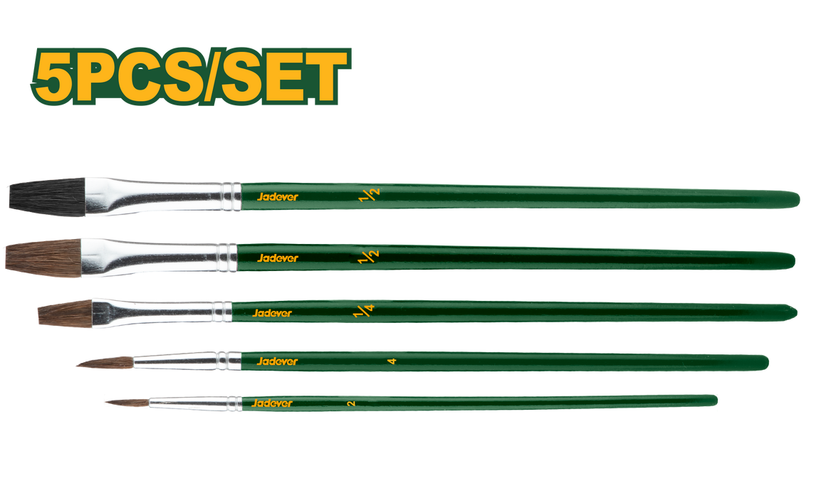 JADEVER 5‑Piece Paint Brush Set JADEVER 5‑Piece Paint Brush Set
