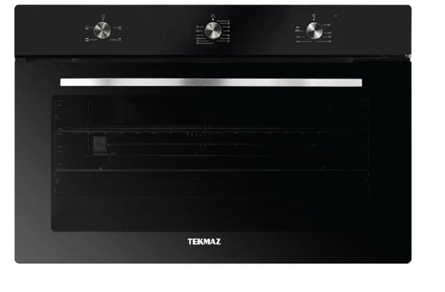 Tekmaz Built-in Gas Oven 90cm with Double Fan – Stainless Steel