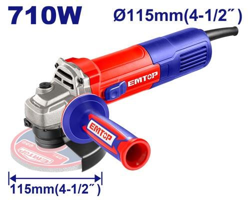 EMTOP 710W 115mm Angle Grinder