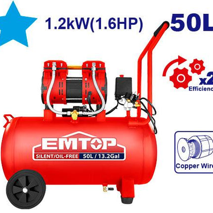 كومبريسور هواء سايلنت خالي من الزيت من EMTOP