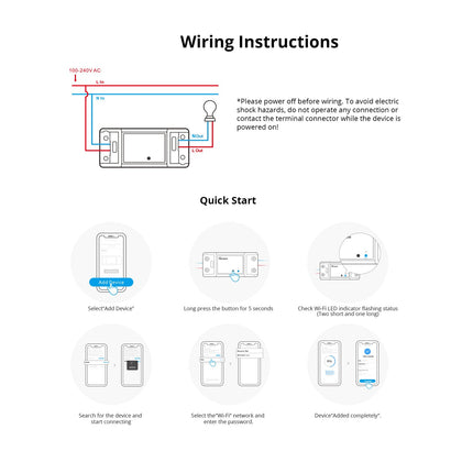 BASICR4 SONOFF BASICR4 Wi-Fi Smart Switch