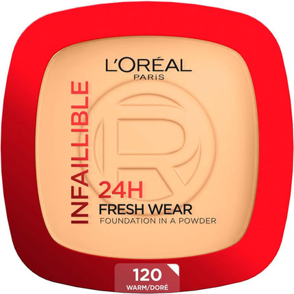 LOREAL PARIS L'Oreal Paris Infallible 24H Fresh Wear Foundation Powder – 120 WARM