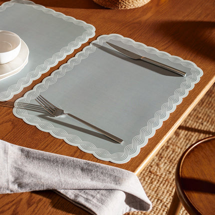 Rosalie Gray Place Mat – Contemporary Table Accessory