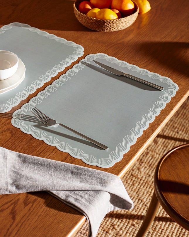 Rosalie Gray Place Mat – Contemporary Table Accessory