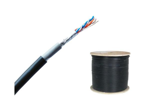 كابل خارجي Cat6 FTP مقاس 23 AWG - لفة بطول 305 متر كابل خارجي Cat6 FTP مقاس 23 AWG - لفة بطول 305 متر