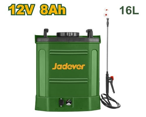 Jadever طرمبة رش زراعي 16 لتر شحن 12 فولت بطارية داخلية Jadever طرمبة رش زراعي 16 لتر شحن 12 فولت بطارية داخلية