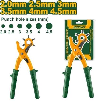 Jadever Leather Hole Punch (6 Sizes)