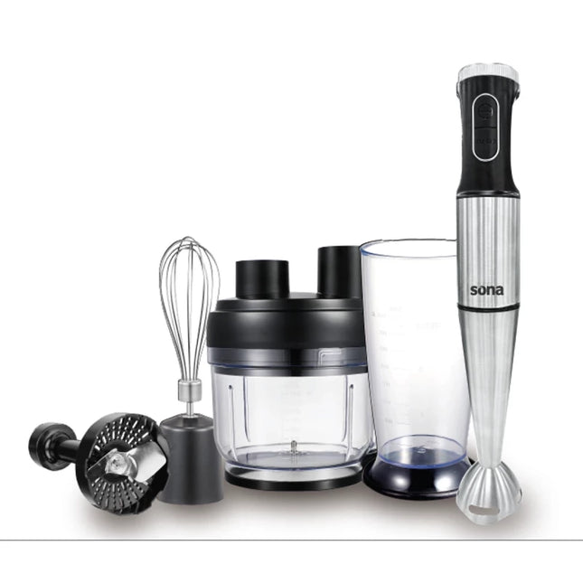 Sona Hand Blender 1500W with food processor 2.5 L Titanium blade With accessories