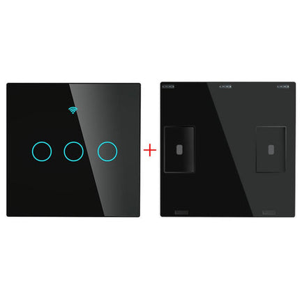 MOES - Zigbee Smart Switch - 3Gang - EU Type - Black
