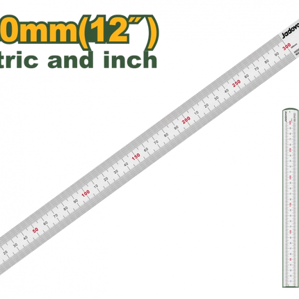 Jadever Steel Ruler 30 cm