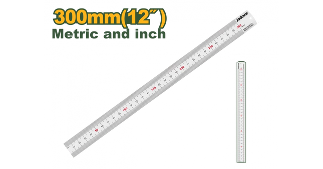 Jadever Steel Ruler 30 cm