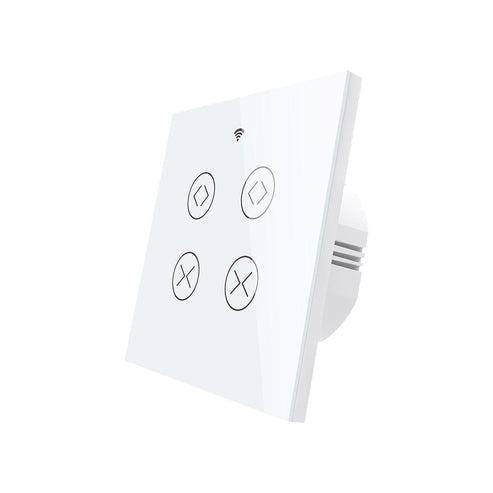 مفتاح ستارة ذكي يعمل باللمس ثنائي العصابة مزود بتقنية WiFi RF433 (أوروبي، أبيض) مفتاح ستارة ذكي يعمل باللمس ثنائي العصابة مزود بتقنية WiFi RF433 (أوروبي، أبيض)