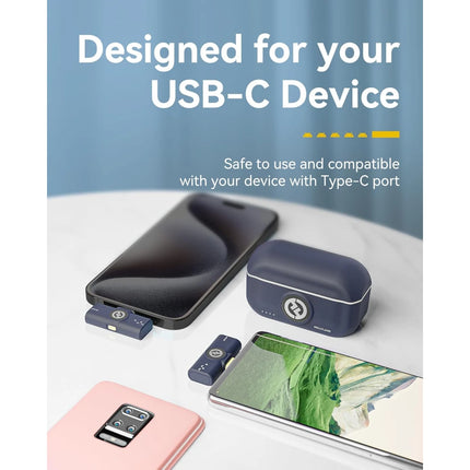 Lark M2 Hollyland Combo - Wireless Lavalier Microphone with 1000ft LOS Range, Black