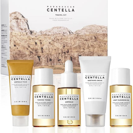 Centella Madagascar Travel Kit – 5-Piece Skincare Set