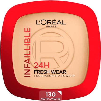 LOREAL PARIS L'Oreal Paris Infallible 24H Fresh Wear Foundation Powder – 130 NATURAL