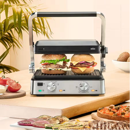 شواية كهربائية براون MultiGrill 7 بقدرة 2000 واط بـ 3 أوضاع طهي CG7020
