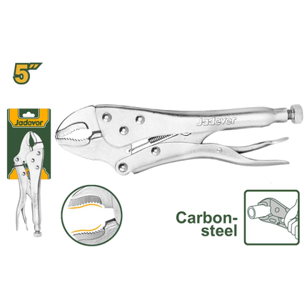  Jadever Curved Jaw Locking Pliers 5″