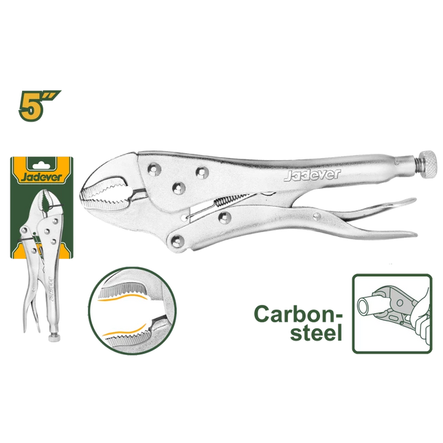  Jadever Curved Jaw Locking Pliers 5″